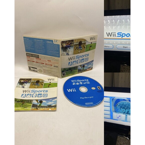 COPY - Wii Sports Nintendo Wii 2006 CIB SLEEVE Tested Bowling Golf Tennis Boxin…